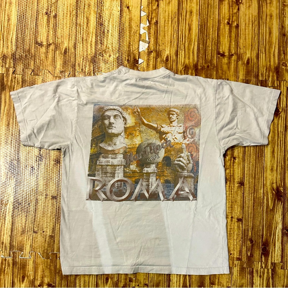 Vintage Heavy T Hard Rock ROME T shirt Size M